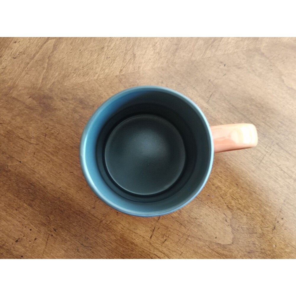 Disneyland Parks Mug Oswald The Lucky Rabbit Ceramic ~16 oz Gray Matte Orange - Picture 7 of 10
